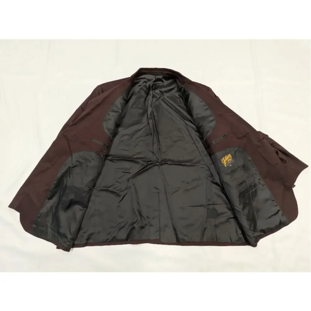 Johnny Bigg Jacket Mens 54 Maroon Sports Blazer NEW